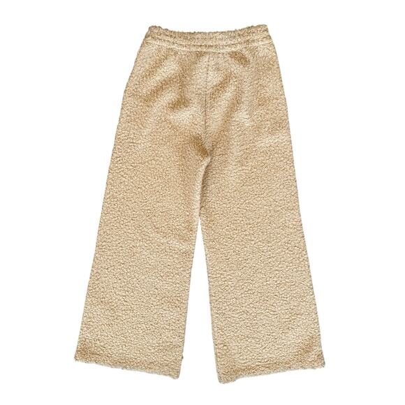 STAUD Rabbit Fleece Wide-leg Track Pants in Neutral Tan Size Medium - Picture 4 of 7